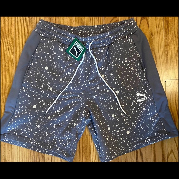 MEN'S PUMA WHITE NOIZE SHORTS Multi-sizes - Picture 1 of 6